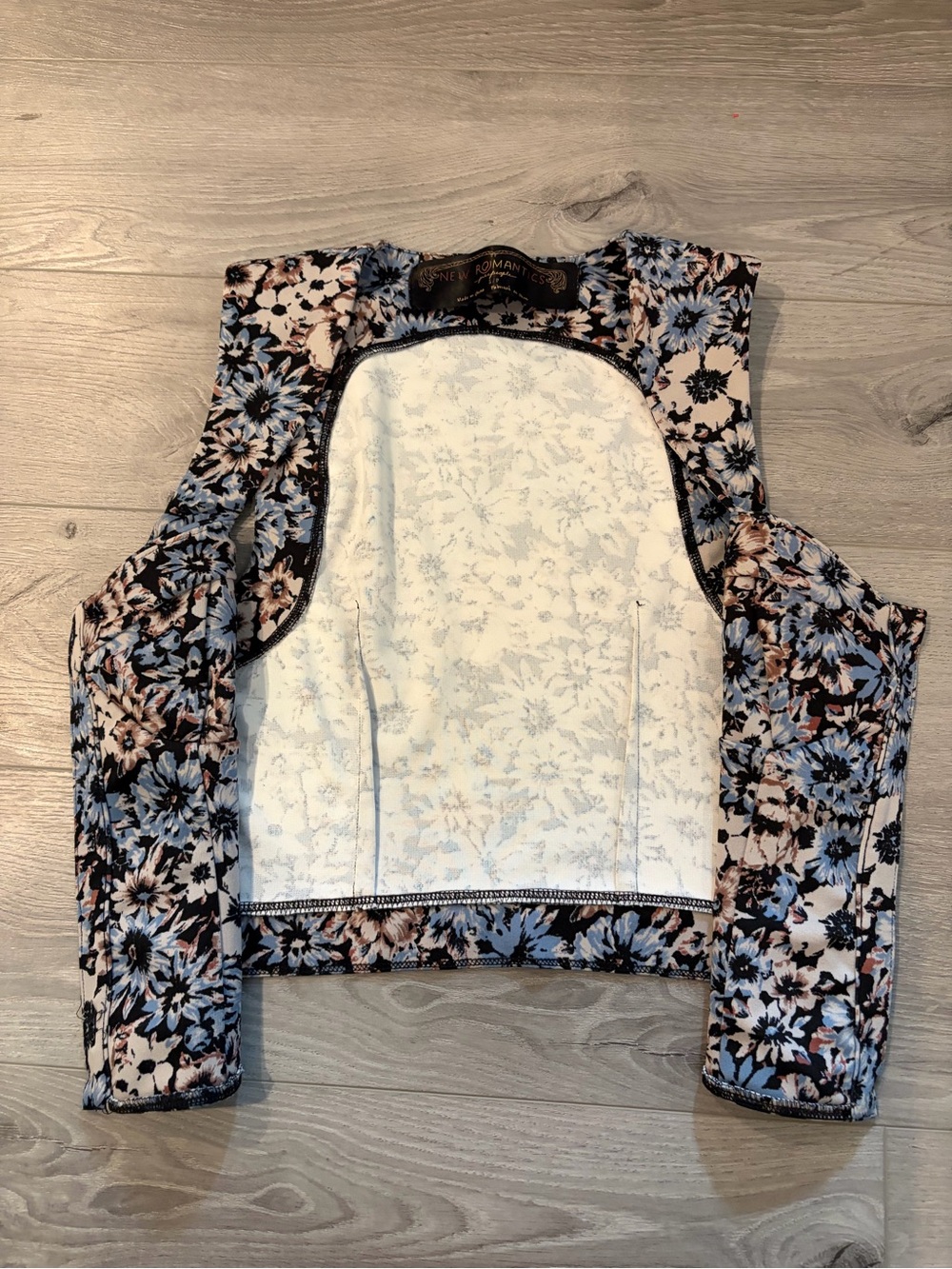 Free People New Romantics Corset Crop Floral Tank size Small - Picture 3 of 8